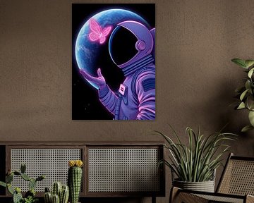 Astronaut en vlinder van MIROKKU