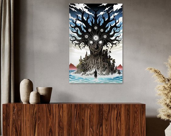 Example of the artwork in a room