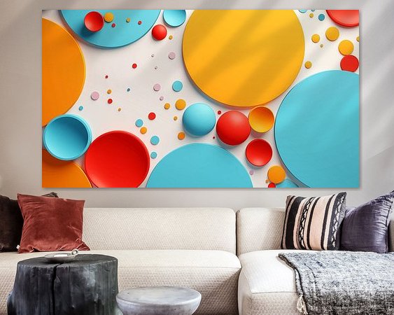Example of the artwork in a room