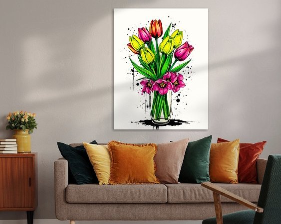Example of the artwork in a room