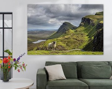 De Quiraing op het eiland Skye van Schotland