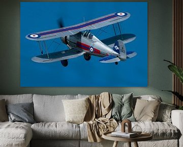 Gloster Gladiator vliegt tijdens Flying Legends van HB Photography