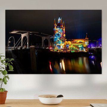 Zierikzee illumine Zuidhavenpoort