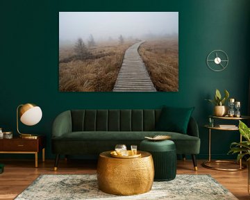Belgium's High Fens in the fog by Raoul Baart
