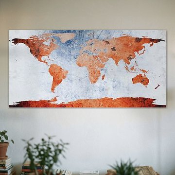 Weltkarte – Feuer und Eis