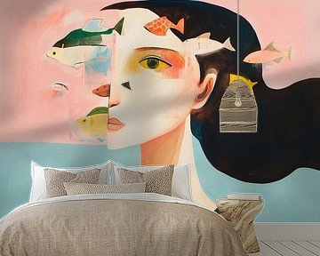 Merging Realms of Ocean Dreams by Eye catching paintings