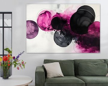 Abstract colour explosion - dark purple by Poster Art Shop
