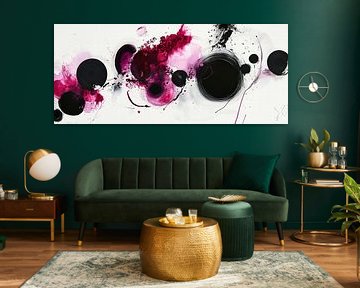 Explosion de couleurs abstraites - Dynamique sur Poster Art Shop