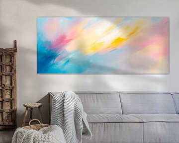 Couleurs abstraites - Couleurs pastel sur Poster Art Shop