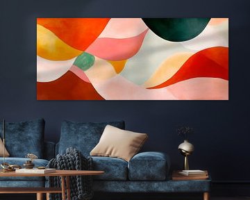 Aplats de couleurs abstraites - Créatif et Chapeau volontiers sur Poster Art Shop