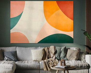 Abstract colour surfaces - Modern design by Poster Art Shop