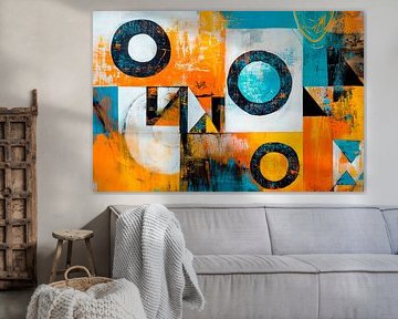 Abstract colour composition - Geometric by Poster Art Shop