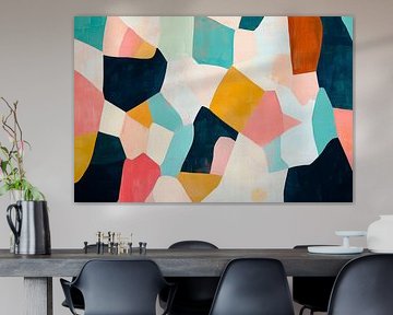 Abstract colour composition - modern and colourful by Poster Art Shop