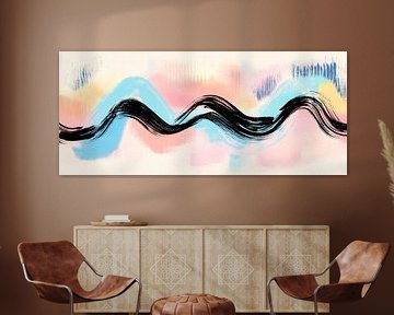 Abstract colour structures - wave of colours by Poster Art Shop