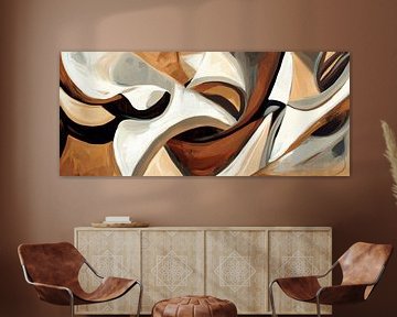 Abstract colour structures - organically faded by Poster Art Shop