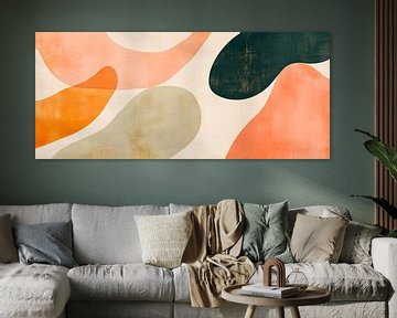 Abstracte kleurenstrepen - Modern ontwerp van Poster Art Shop