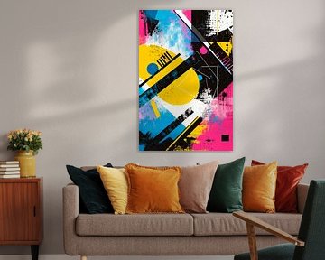 Abstract composition in vivid colours by Poster Art Shop