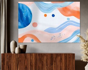Abstract wave patterns - Colourful by Poster Art Shop