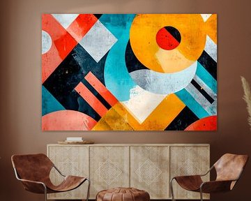 Abstract geometric composition by Poster Art Shop