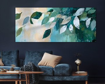 Blattmuster in sanften Farben von Poster Art Shop