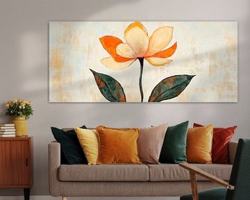 Blühende Blume in sanften Farben von Poster Art Shop