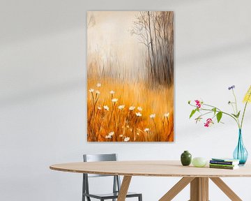 Blooming meadow in autumn light by Poster Art Shop