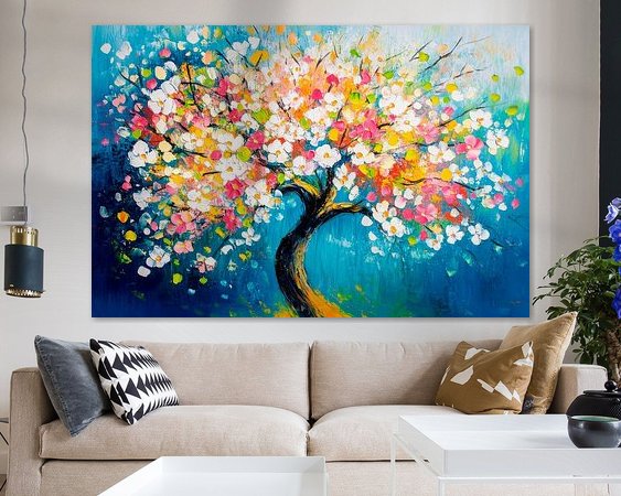 Example of the artwork in a room