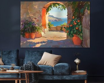 Blossoming view of the sea by Poster Art Shop