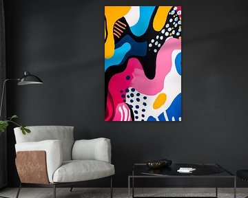 Colourful abstraction - Colourful pattern by Poster Art Shop