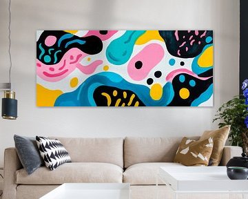 Colourful abstraction - living forms by Poster Art Shop