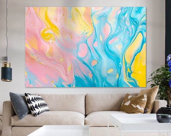 Example of the artwork in a room