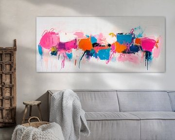 Colourful abstract artwork - Dynamic by Poster Art Shop