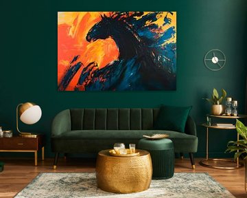 Kite profile at sunset by Poster Art Shop