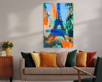 Eiffelturm im Farbenspiel von Poster Art Shop