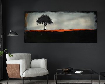 Lone tree in a play of colours by Poster Art Shop