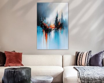 Colourful abstraction - dynamic play by Poster Art Shop