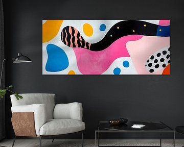 Abstraction colorée - Design moderne sur Poster Art Shop