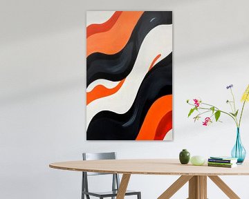 Colourful wave patterns - Abstract by Poster Art Shop