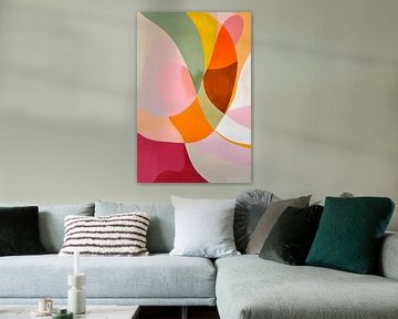 Kleurrijke abstracte compositie van Poster Art Shop