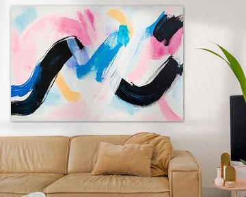 Colourful abstract pattern - Dynamic by Poster Art Shop