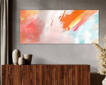 Kleurenspel in aquareltechniek van Poster Art Shop