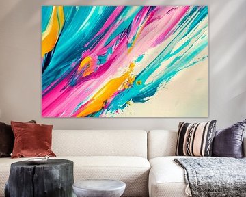 Colour explosion in pastel shades by Poster Art Shop