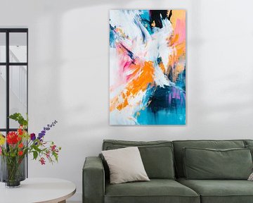 Explosion de couleurs sous forme abstraite sur Poster Art Shop