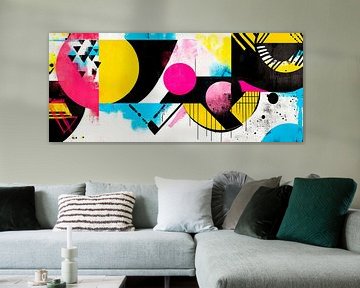 Gekleurde geometrie - Abstracte kunst van Poster Art Shop