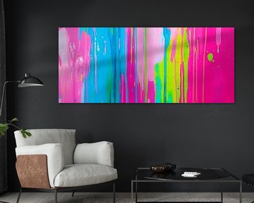Kleurrijke kleurverlopen - levendig en levendig van Poster Art Shop