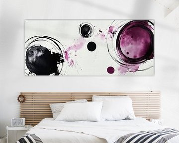 Gekleurde cirkels en spetters - Abstract van Poster Art Shop