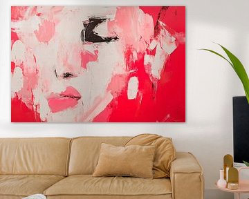 Farbige Gesichtsillustration – Abstrakt von Poster Art Shop
