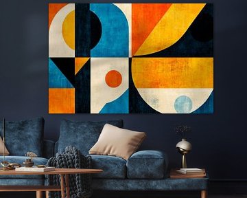 Geometric shapes in bold colours by Poster Art Shop