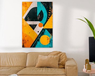 Geometric abstraction in colours by Poster Art Shop