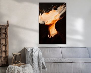 Face and colours - Abstract representation by Poster Art Shop